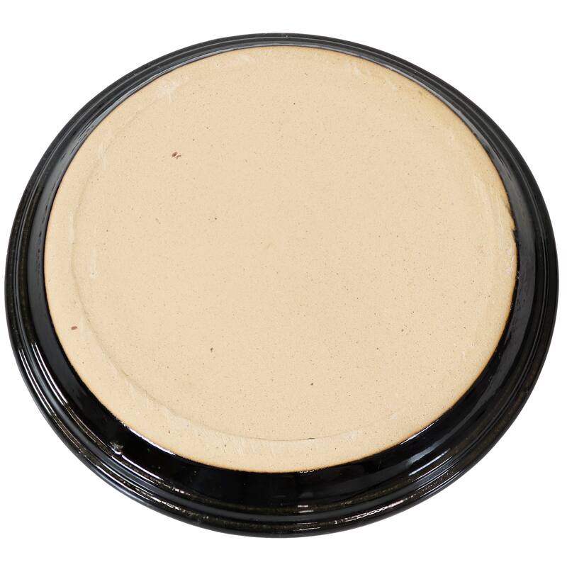 Sunnydaze Set of 2 Glazed Ceramic Planter Saucers - 9"