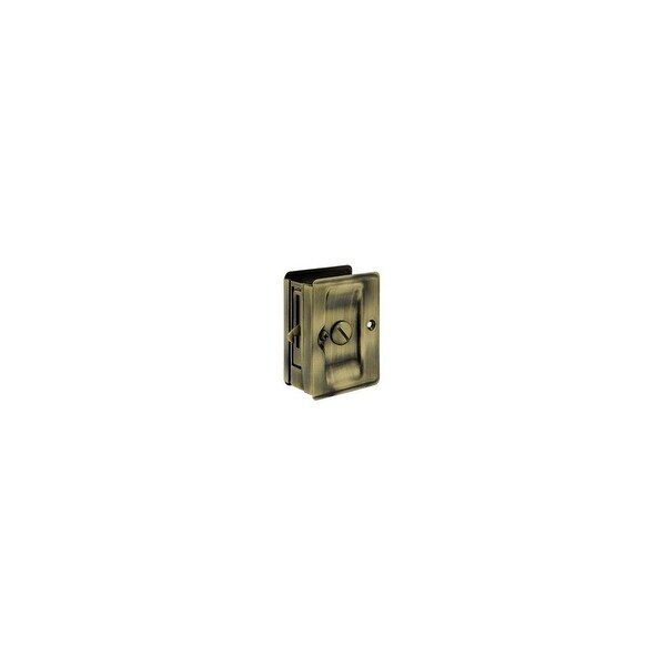 Deltana SDLA325 3-1/4" Tall Pocket Door Privacy Lock