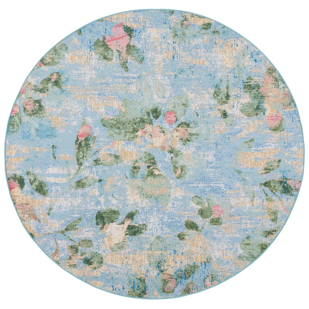 SAFAVIEH Barbados Juhi Floral Distressed Rug