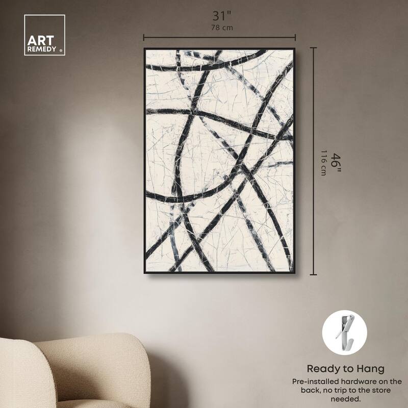 Intersecting Lines II Canvas by Art Remedy