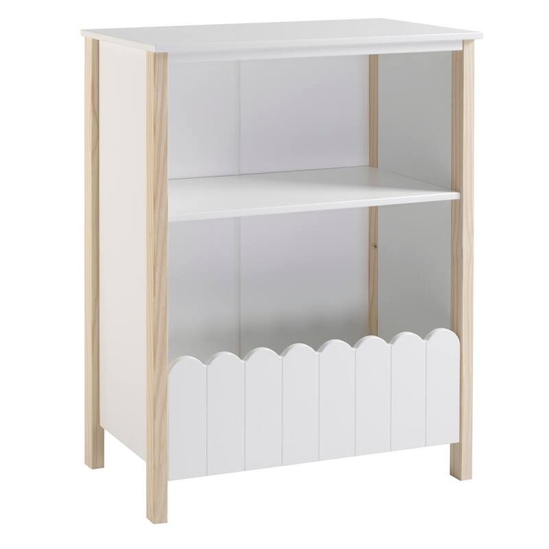 Kellom White Bookcase with Storage