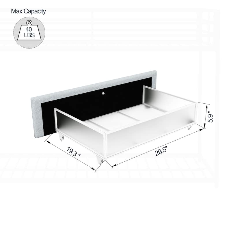 Comfortable Queen-Size Platform Bed with Innovative Storage Solution and Stylish Design