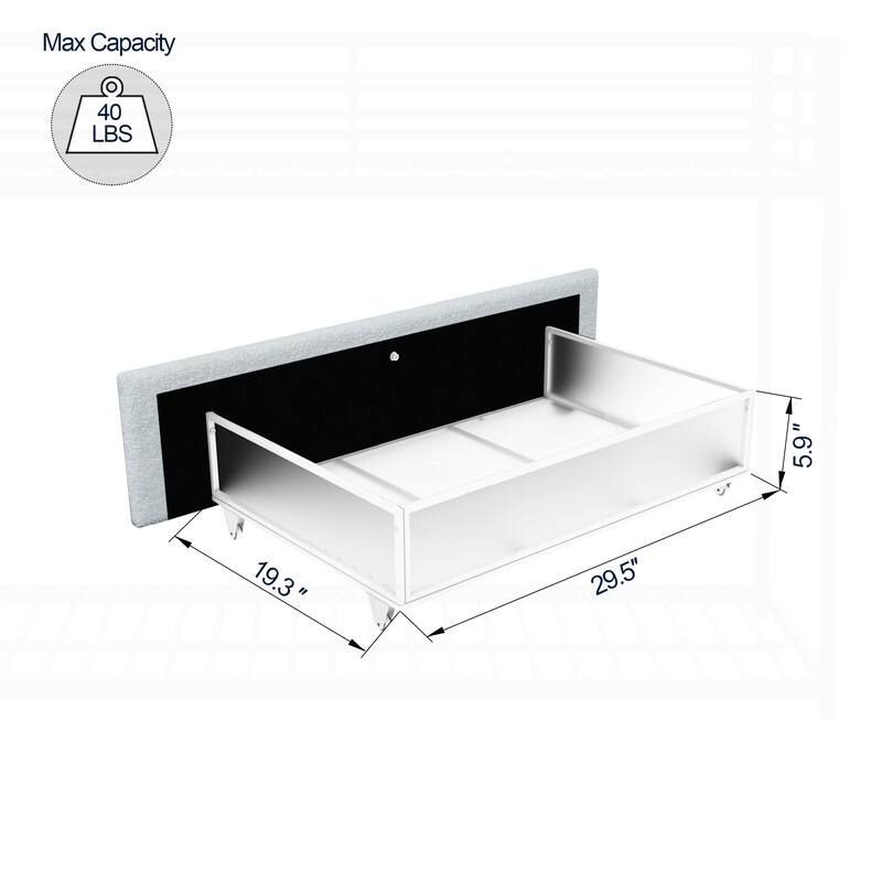 Comfortable Queen Size Platform Bed with Innovative Storage and Stylish Headboard
