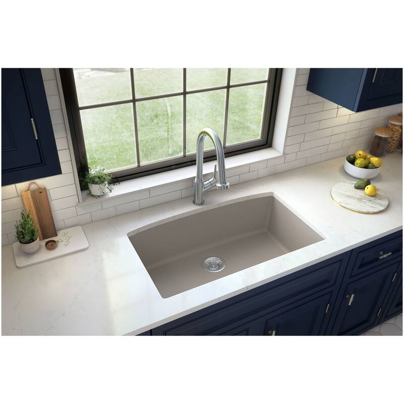 Karran USA QU-712 Quartz QU 32" Undermount Single Basin Quartz