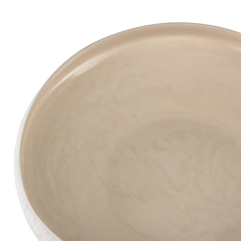 Elk Home Greer Beige Earthenware 17.5 Inch Wide Bowl