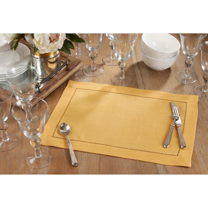 Classic Hemstitch Border Placemat (Set of 12)