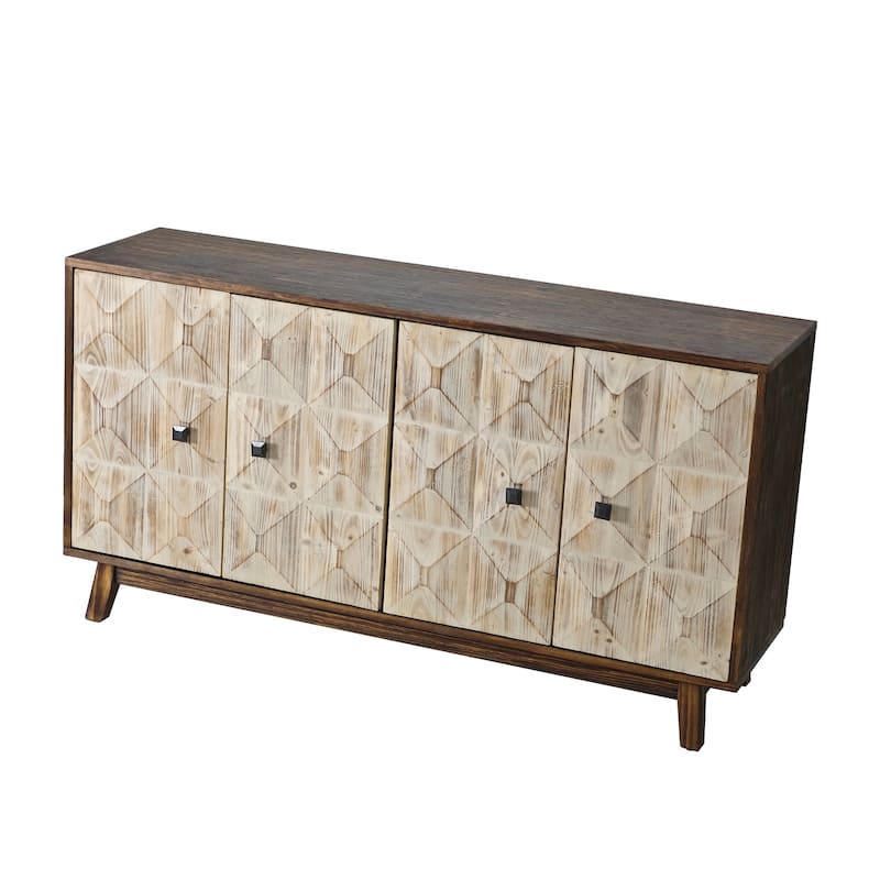 59.84" 4 Doors Vintage Sideboard