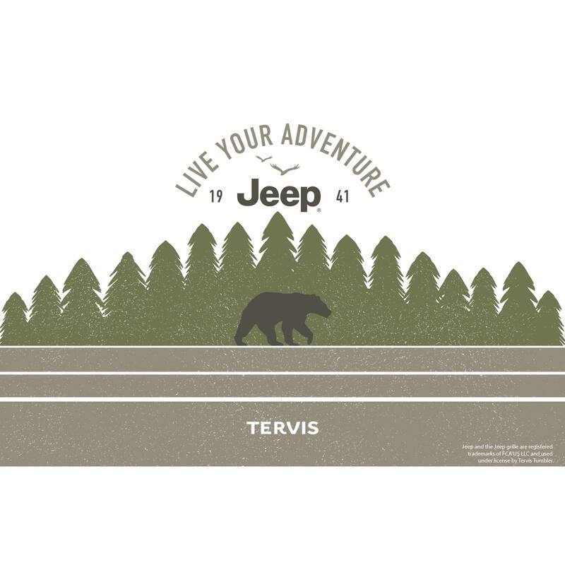 Tervis Traveler Jeep Live Your Adventure Triple Walled Insulated Travel Tumbler, Stainless Steel - 20oz