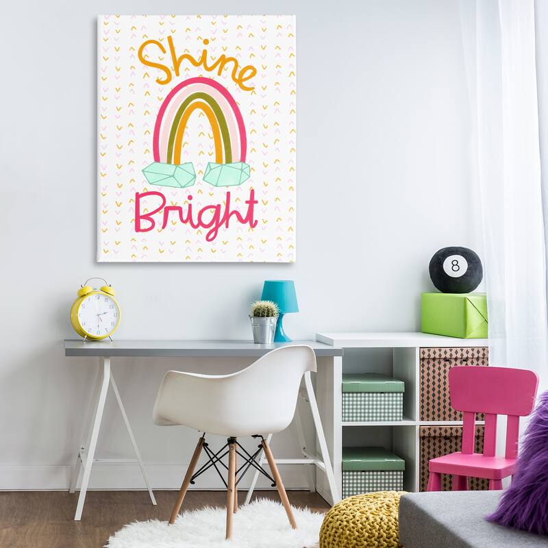 Stupell Shine Bright Geometric Rainbow Canvas Wall Art Design By Mandy Ford Art + Illustration