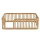 preview thumbnail 11 of 26, Enchanting Wood Twin Size Floor Bed Frame with Protective Fence by Harper & Bright Designs