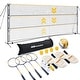 preview thumbnail 2 of 7, 22FT Portable Pickleball Badminton Volleyball Net Set All-in-One Net System