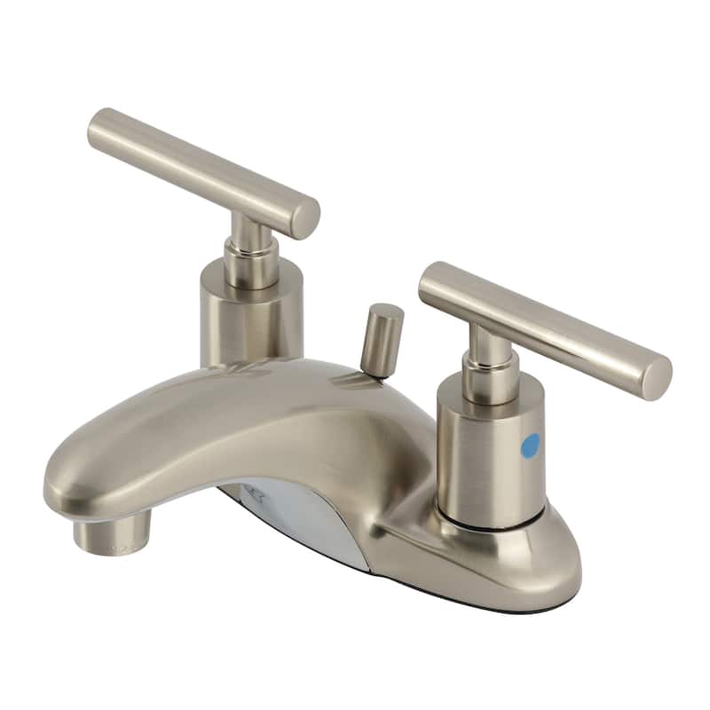 Kingston Brass FB862.CML Manhattan 1.2 GPM Centerset Bathroom Faucet - Brushed Nickel
