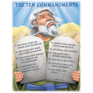 Empty Commandments Carson dellosa education chartlet the ten commandments 6329 - Bed Bath ...