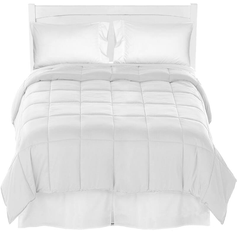 Bare Home Microfiber Comforter, Sheet Set, and Bed Skirt