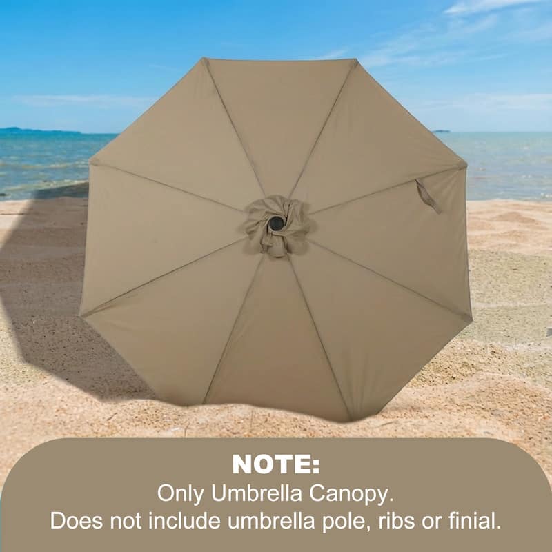 10 ft patio umbrella replacement Aoodor Patio Umbrella Replacement Canopy for 10 ft 8 Ribs Table Umbrella -  On Sale - Overstock