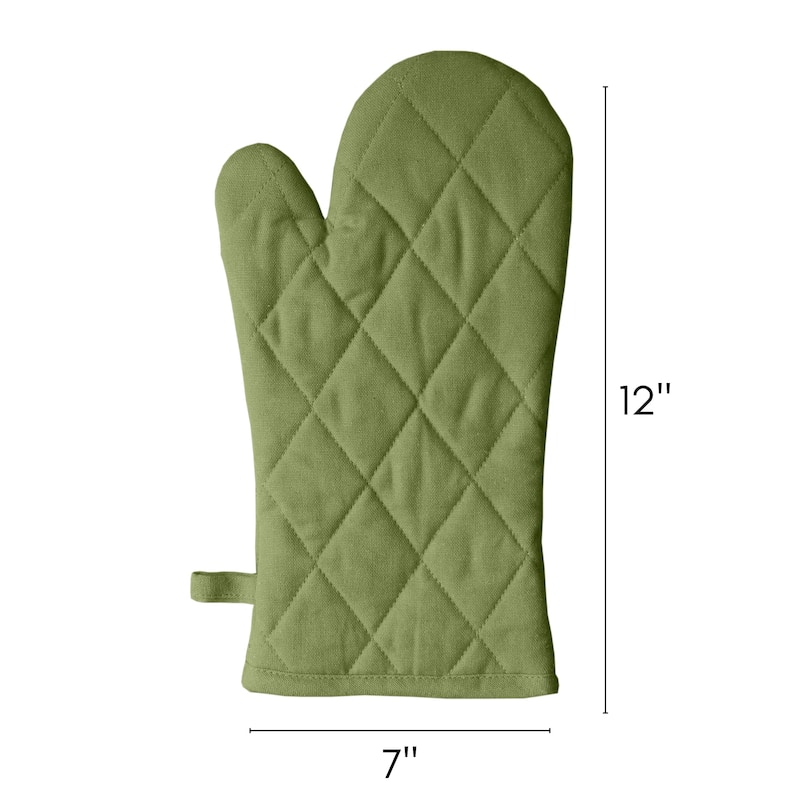 Fabstyles Solo Waffle Cotton Oven Mitt Set of 2