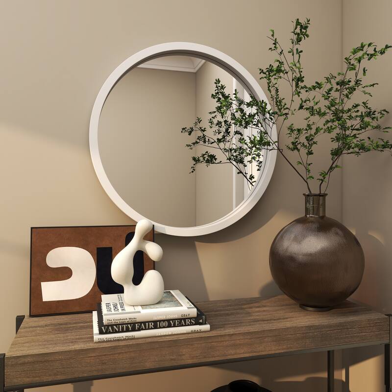 Black, White or Gold Wooden Room Wall Mirror with Thin Frame