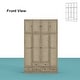 preview thumbnail 42 of 72, Rattan-Accented Wardrobe - Spacious Clothing Organizer with Style