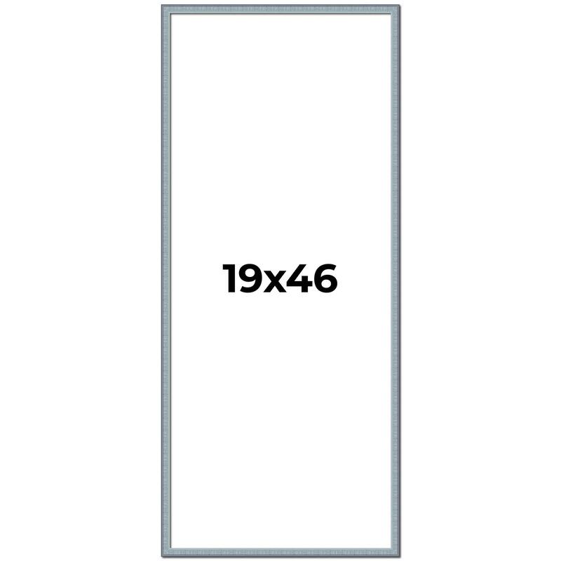19x46 Frame Rustic Sky Blue Solid Wood Picture Frame | 0.75 Inch