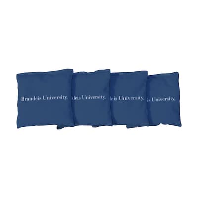 Blue Brandeis University Judges Cornhole Bags