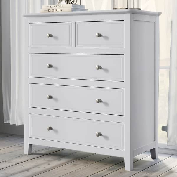 solid white wood dresser Lynda Wide Dresser, 6 Drawers, Acacia Wood, 40 Inch The intriguing design integrates a transitional aesthetic to complement your home decor FUFU&GAGA White Wood Grain 63