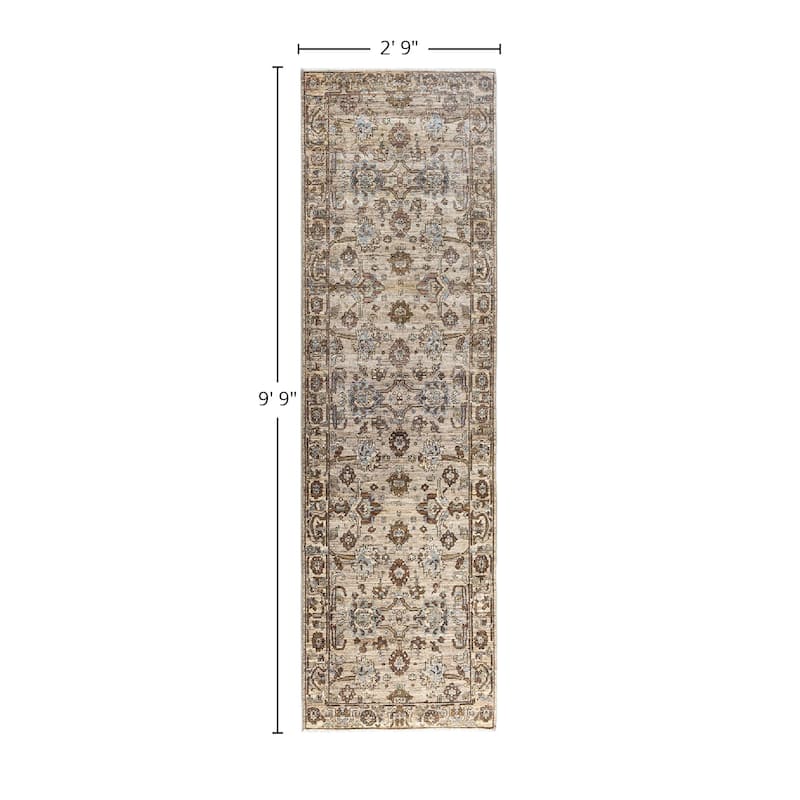 Serapi One-of-a-Kind Hand-Knotted Runner Rug - Brown, 2' 9" x 9' 9" - 2' 9" x 9' 9"