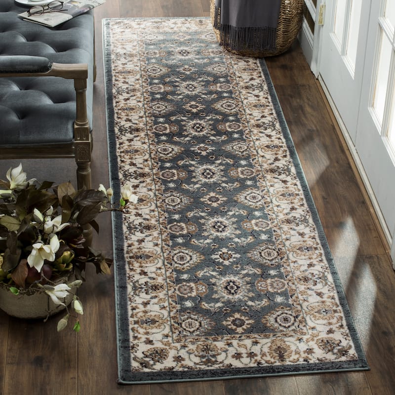 SAFAVIEH Lyndhurst Marylin Traditional Oriental Rug - 2'3" x 8' Runner - Teal/Cream