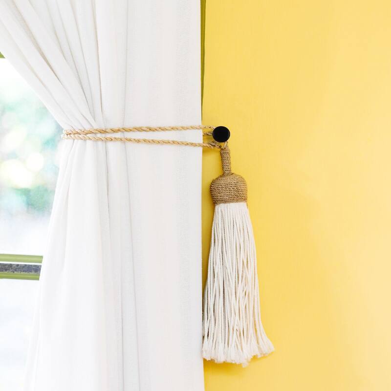Curtain Tieback Hooks - Set of 2 Adhesive Hooks Holdbacks