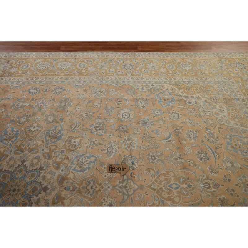 Traditional Najafabad Persian Vintage Rug Handmade Wool Carpet - 11'0" x 16'4"