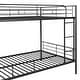 preview thumbnail 27 of 25, Metal Full over Full Bunk Bed Frame with Ladder, Full-length Guardrail for Kids, Teens - Convertible into 2 Separate Full Beds