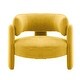 preview thumbnail 10 of 43, Modern Relvet Accent Chair with Spacious Round Seat for Living Room Gold
