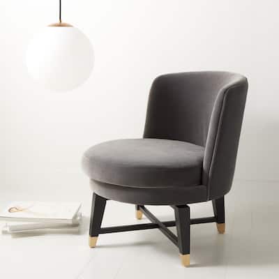 SAFAVIEH Couture Trinity Swivel Accent Chair - 24" W x 26.8" L x 26" H