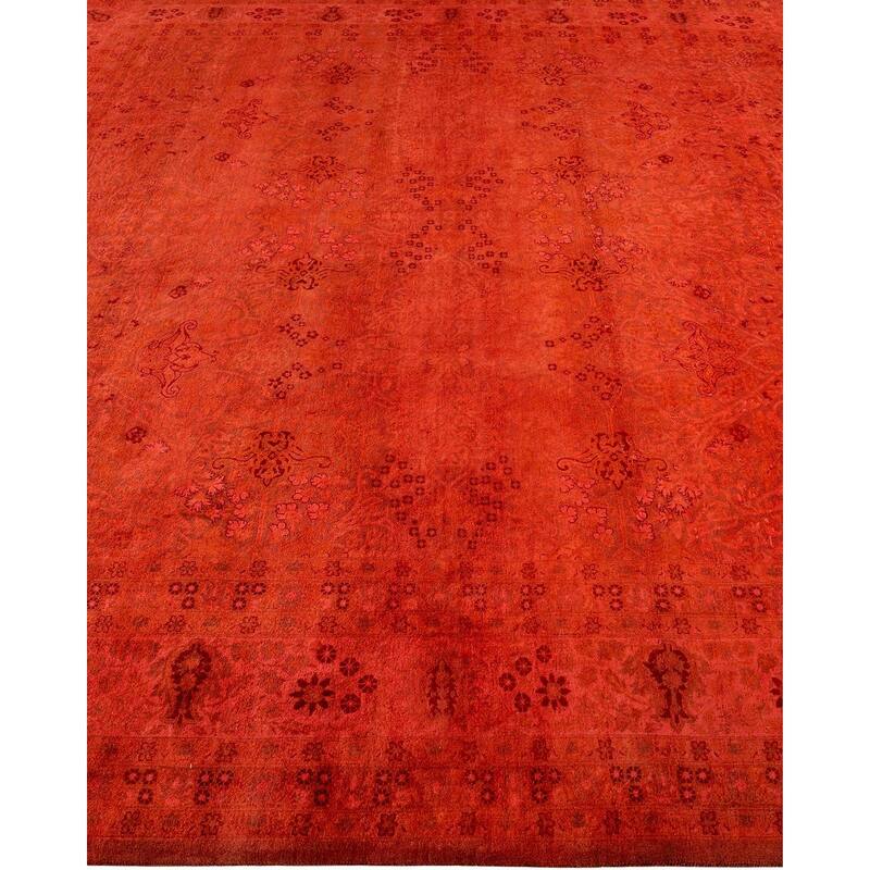 Fine Vibrance, One-of-a-Kind Hand-Knotted Area Rug - Pink, 8' 1" x 8' 3" - 8' 1" x 8' 3"