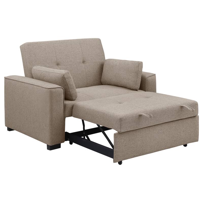Edith Upholstered Convertible Sleeper Sofa Bed