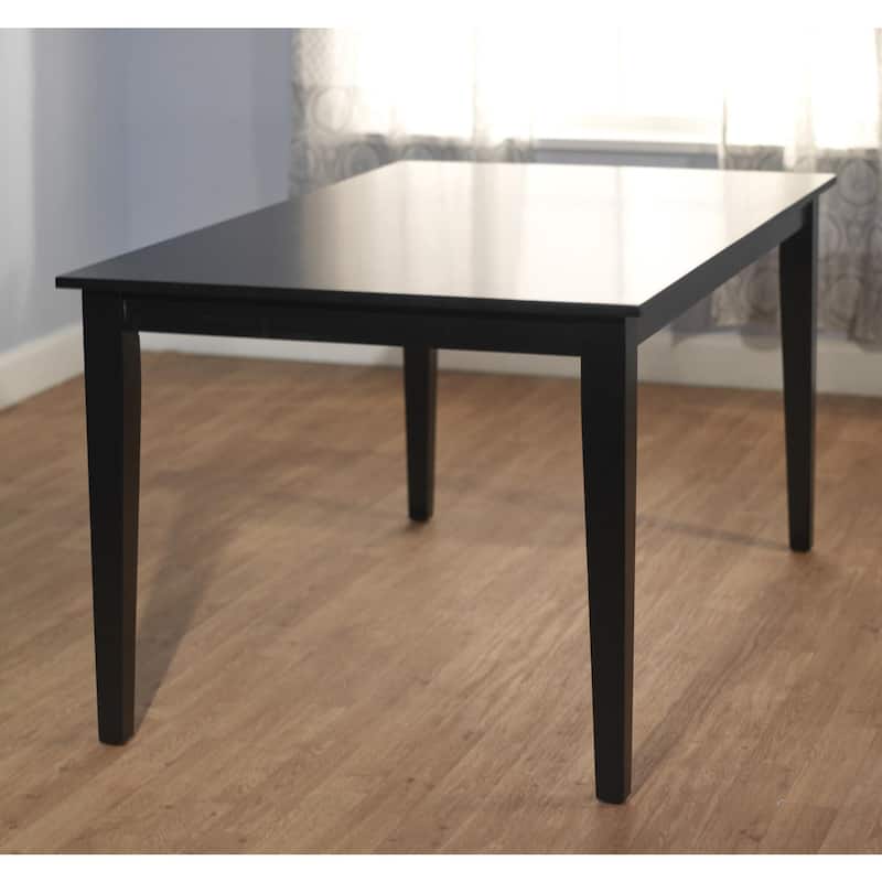 Porch & Den Kilbourn Large Wood Dining Table - Black