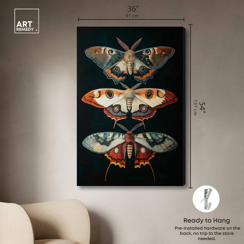 Void's Vivid Visitors Canvas by Art Remedy, Gallery Wrapped