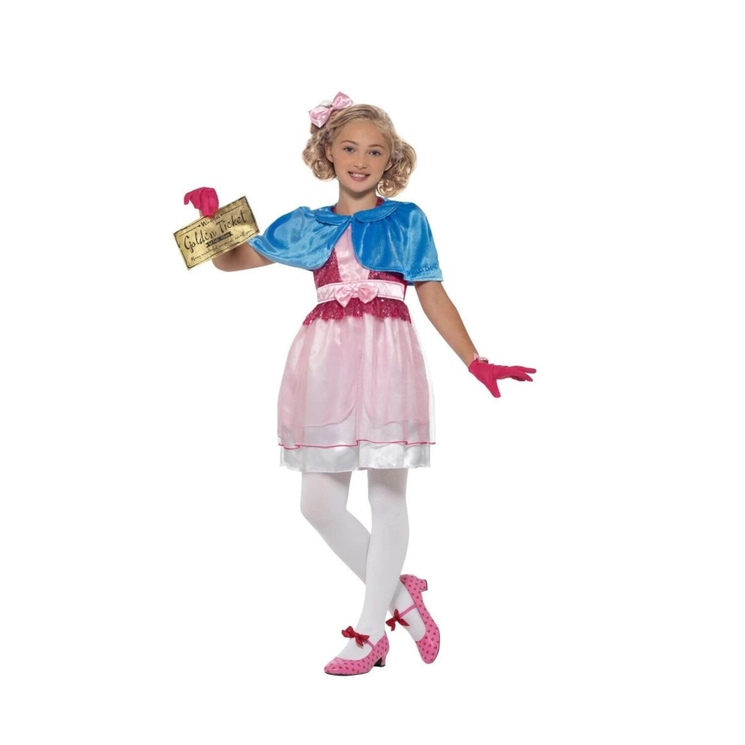 Shop Pink And Blue Children Veruca Salt Medium Fancy Dress