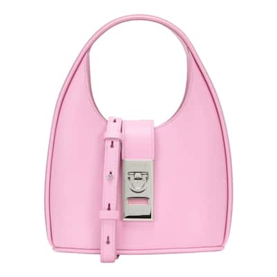 Ferragamo Archive Gancini Leather Hobo Bag