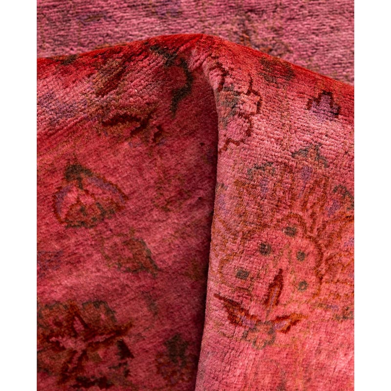 Overdyed One-of-a-Kind Hand-Knotted Area Rug - Pink - 3' 2" x 5' 3"
