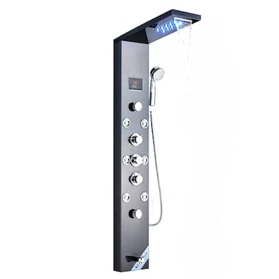 LED Shower Panel Tower System with Tub Spout