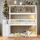 preview thumbnail 14 of 21, Twin over Twin House Bunk Bed With Shelves And Drawers