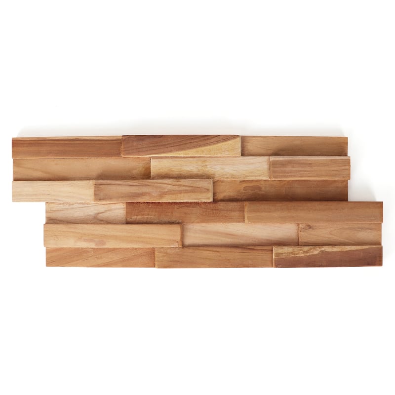 Teak Wall Panels - 12 Panels - Natural Teak