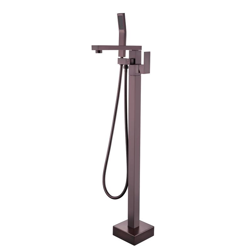 Freestanding Tub Shower Claw Foot Faucet with Handheld Spout - 10"37"