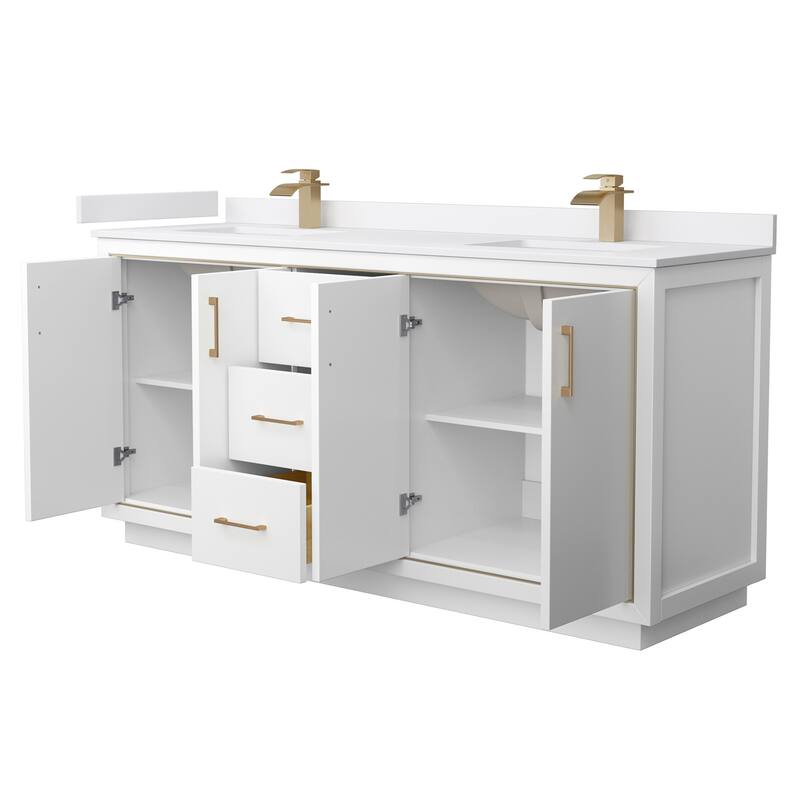 Wyndham Collection WCF1111-72D-VCA-MXX Icon 72" Free Standing Double