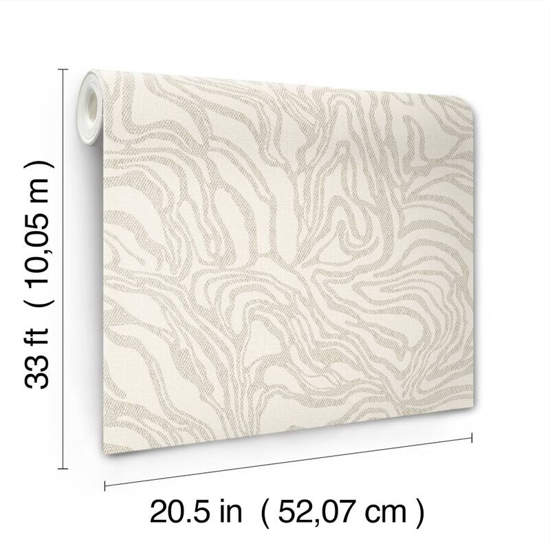 A-Street Prints Massar Taupe Modern Marbled Wallpaper