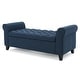 preview thumbnail 38 of 49, Christopher Knight Home - Keiko Contemporary Rolled Arm Fabric Storage Ottoman Bench