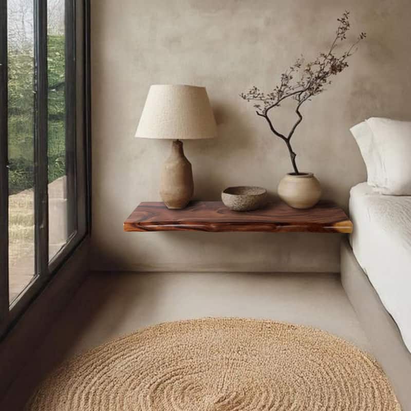 Acacia Wood Shelf with Live Edge