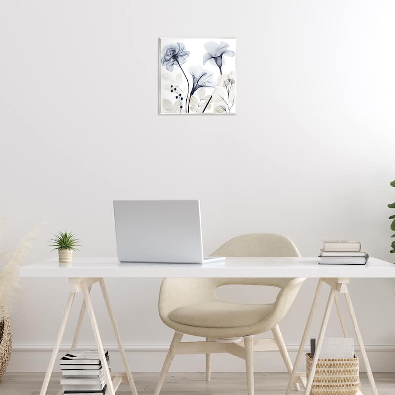 Stupell Sophisticated Minimal Flowers Wall Plaque Art Design By Albert Koetsier