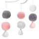preview thumbnail 4 of 3, Bedtime Originals Blossom Pink/Gray Pom Pom Musical Baby Crib Mobile Soother Toy
