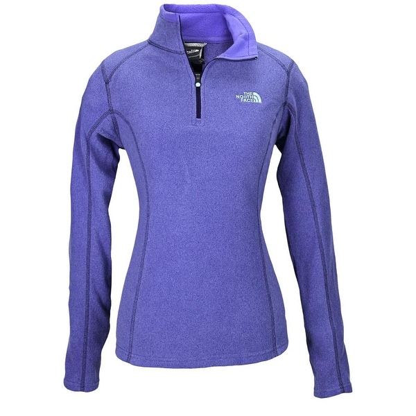 The North Face Women Glacier 1/4 Zip Fleece Purple/Purple/Turquoise
